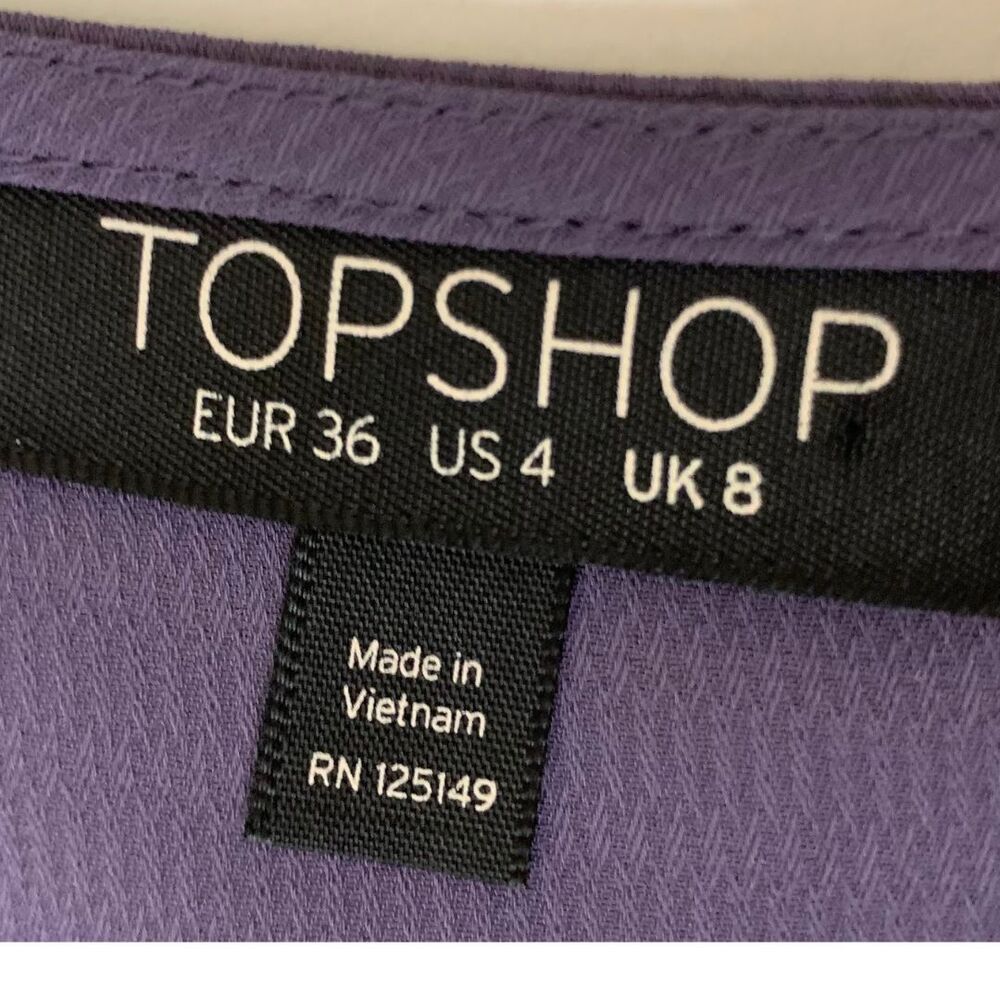 Topshop Lavender-Gray Double Strap Camisole Top Size 4 - Picture 4 of 10